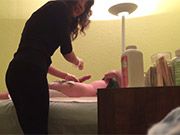 Mamada en el masaje con cámara oculta